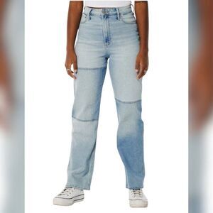 Hollister Curvy Ultra High-Rise Dad Jeans - Size 13R, Light Wash